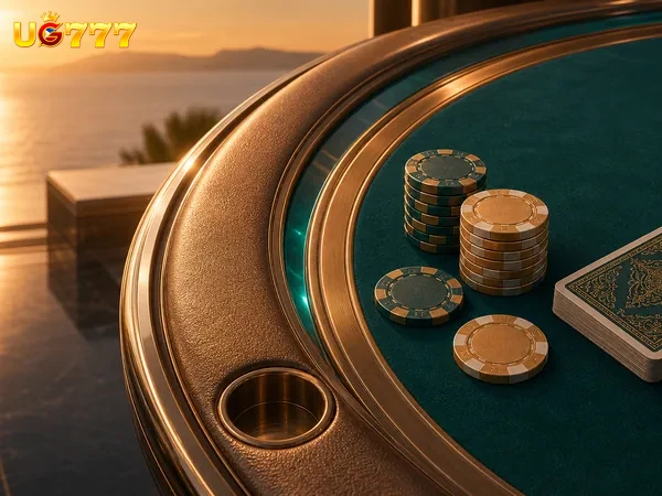 UG777 home slider showcasing the live casino experience
